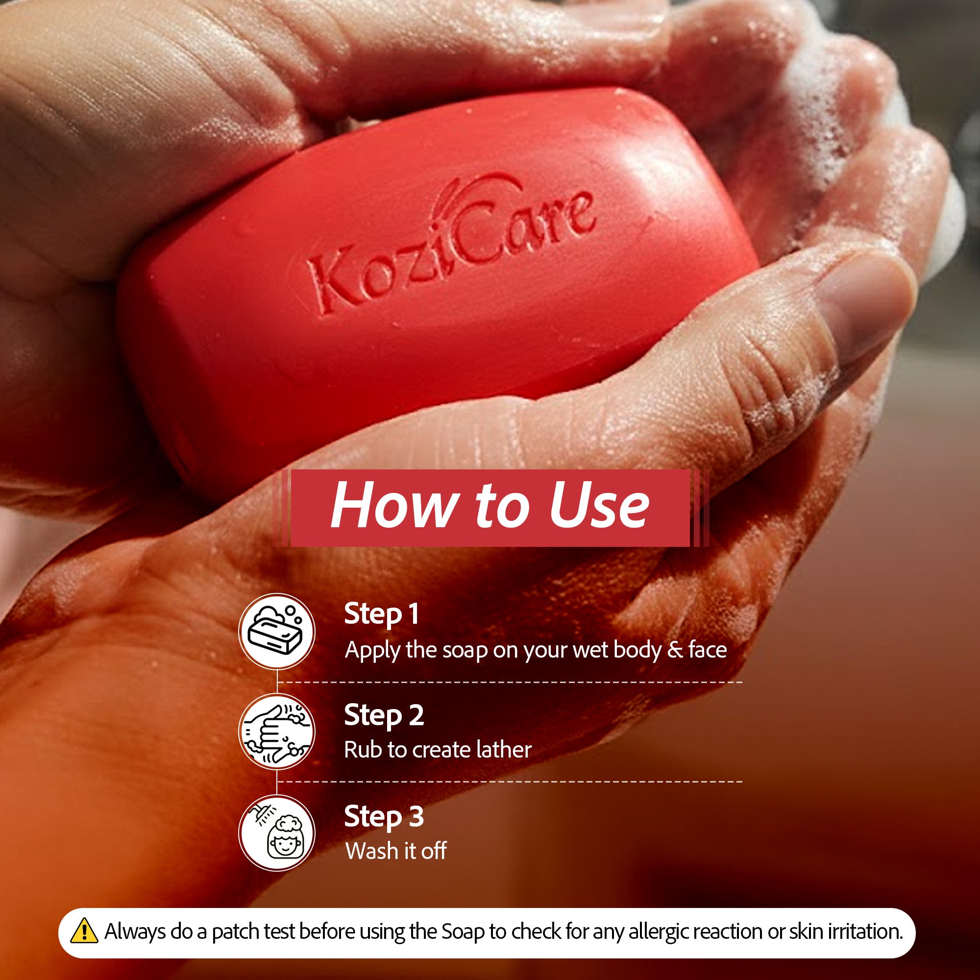 Kozicare tomato soap - brightening skin care