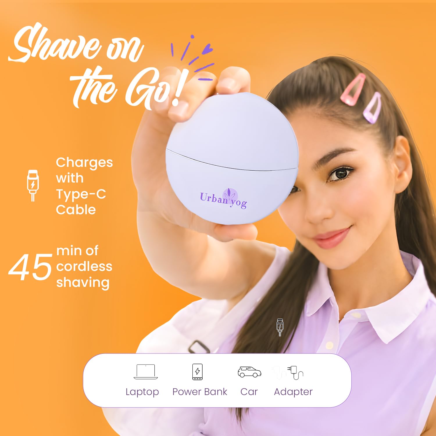 Urban Yog Fuzz Off Mini Body Trimmer - Portable grooming for women