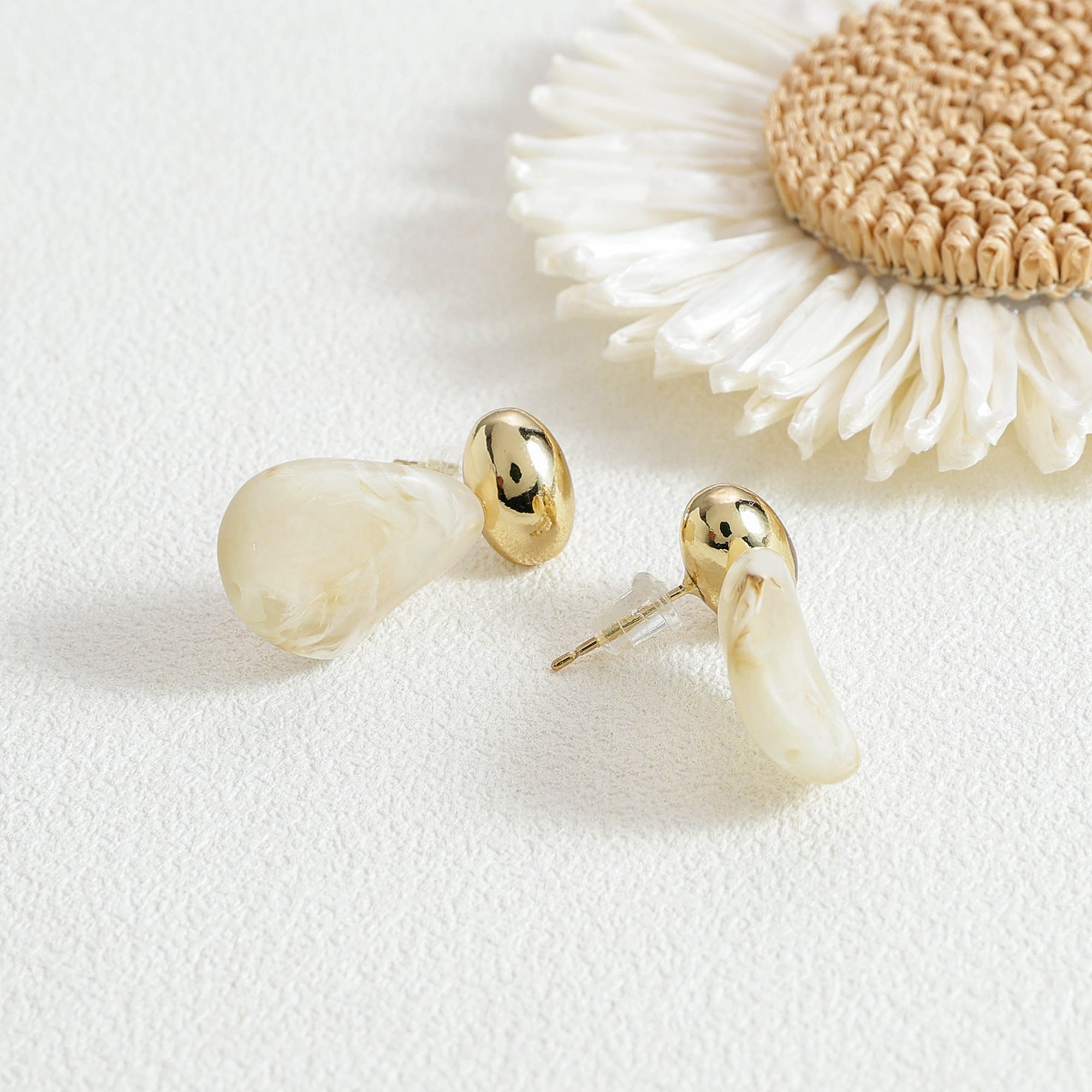Yellow Chimes minimal statement earrings - special occasions