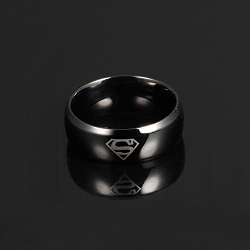Yellow Chimes Superman Themed Ring - Gift for Him