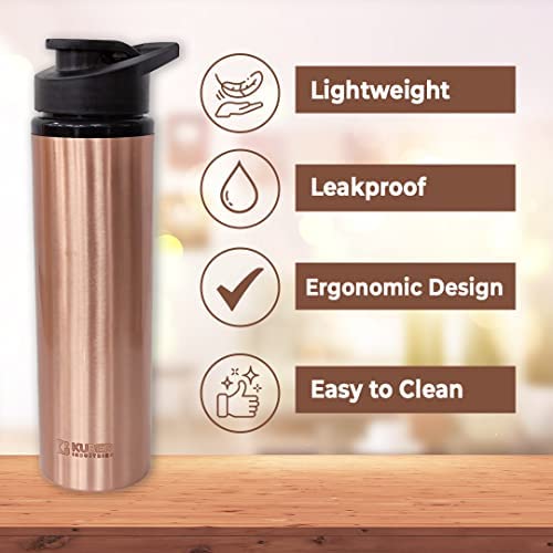 Kuber Industries eco-friendly copper sipper - Travel companion