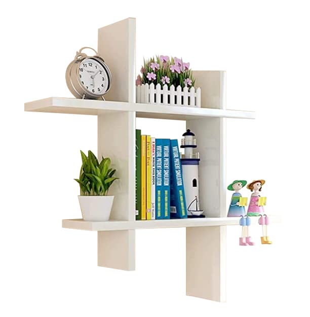 SAVYA HOME Wall Shelves for Living room | Wall Mounted Book Shelf | Floating Shelves | Durable Engineered Wood | Sturdy & Long Lasting Wall Shelf | Rectangular Wooden Rack