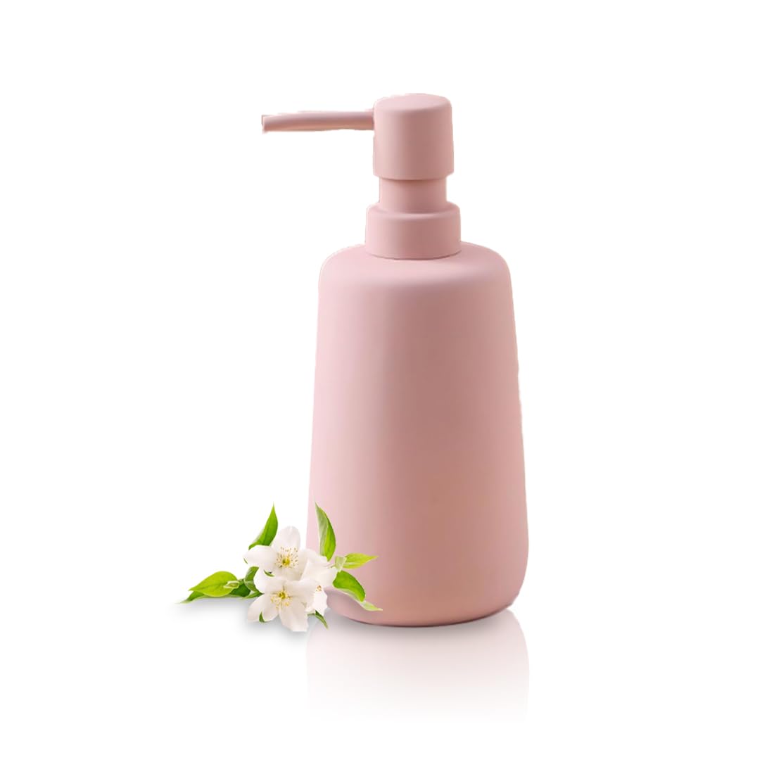 Ekhasa Ceramic Handwash Dispenser Bottle (260ml) (Pink) | Liquid Soap Dispenser for Bathroom, Wash Basin and Kitchen | Bathroom Sanitizer, Lotion, Shampoo Dispenser | Hand Wash Dispensers Pump