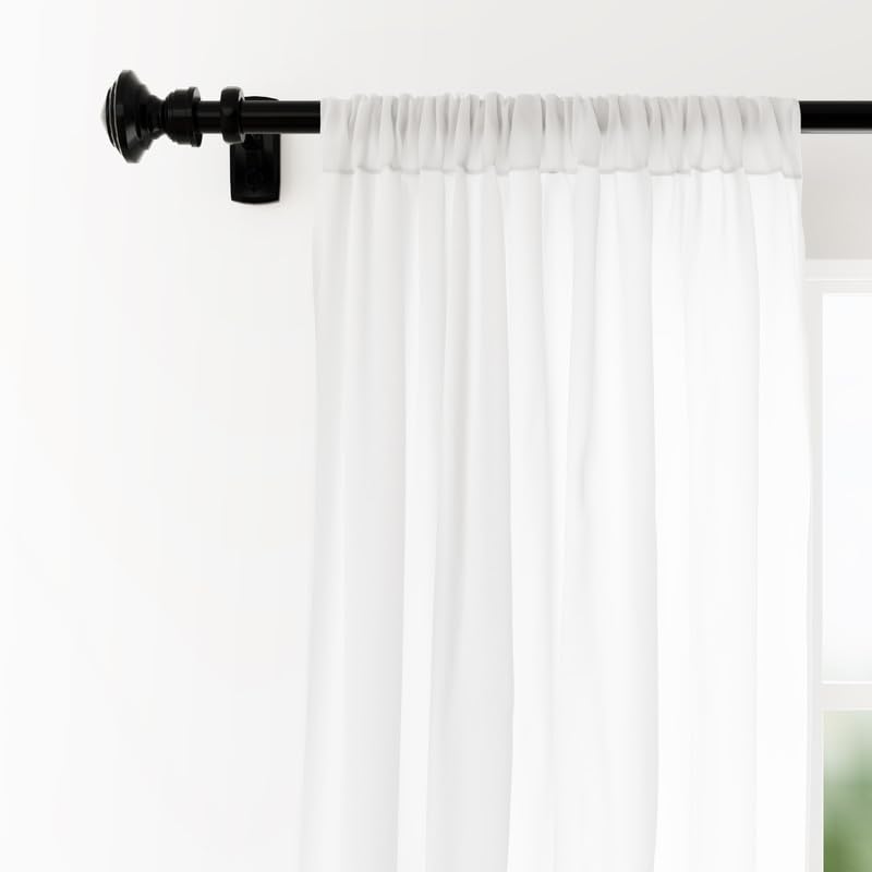 Encasa curtain panels - Easy to install rod pocket design