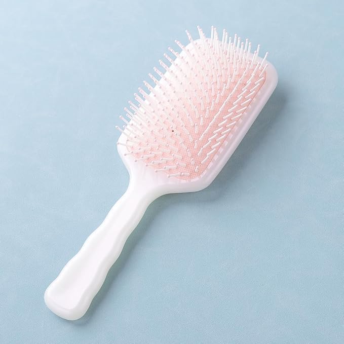 Urbane Home Hair Brush | Bristles Brush | Hair Brush with Paddle | Detangles Hair Brush | Suitable For All Hair Types | Hair Brush Styling Hair | XH45PNK | Pink