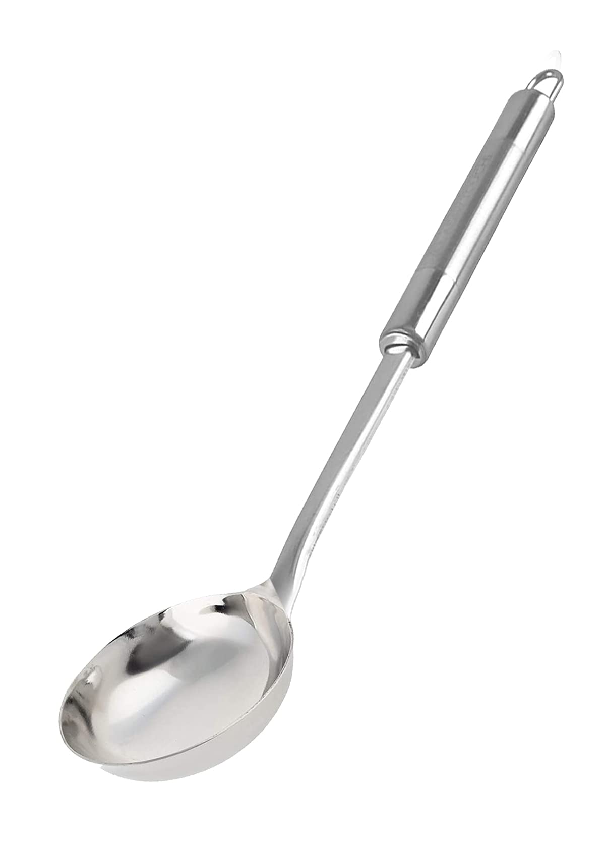 Heart Home Stainless Steel Soup Ladle with Long Handle and Ample Bowl Capacity Perfect for Stirring, Serving Soups and More (Silver)