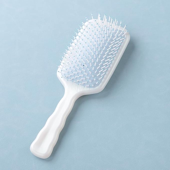 Kuber Industries Hair Brush | Bristles Brush | Hair Brush with Paddle | Detangles Hair Brush | Suitable For All Hair Types | Hair Brush Styling Hair | XH45BLE | Blue