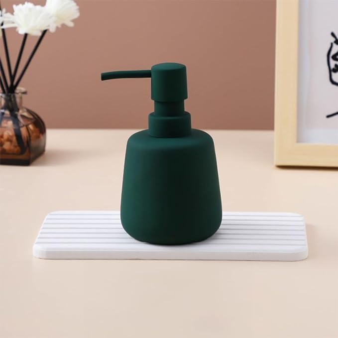 Kuber Industries Liquid Soap Dispenser | Handwash Soap Dispenser | Soap Dispenser for Wash Basin | Shampoo Dispenser Bottle | Bathroom Dispenser Bottle | JY00159GN | 260 ml | Green
