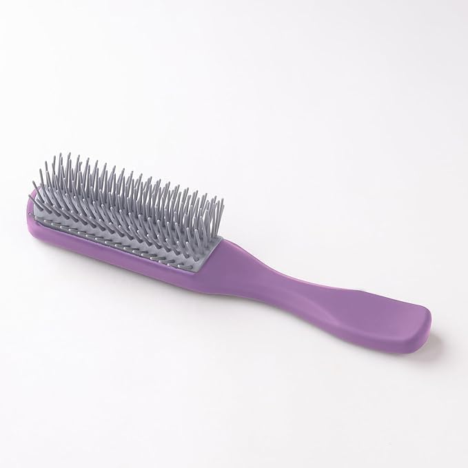 Urbane Home Hair Brush | Bristles Brush | Hair Brush with Paddle | Brush for Curly wavy Hairs | Suitable For All Hair Types | Hair Brush Styling Hair | C19P.. | Purple