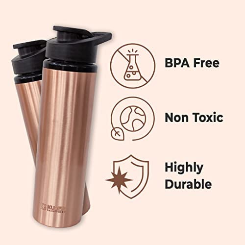 Kuber Industries copper bottle - School use