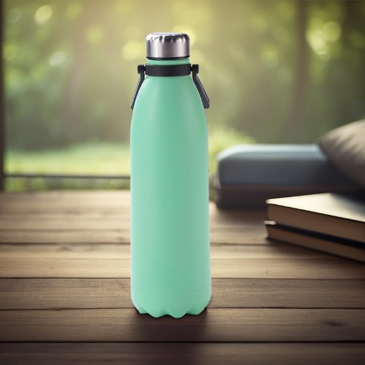 The Better Home Insualted Water Bottle 2 Litre | BPA Free Stainless Steel Double Wall Insualted Bottle | Hot and Cold Water Bottle | Thermos Flask for Adults & Kids (Pack of 1, Green)