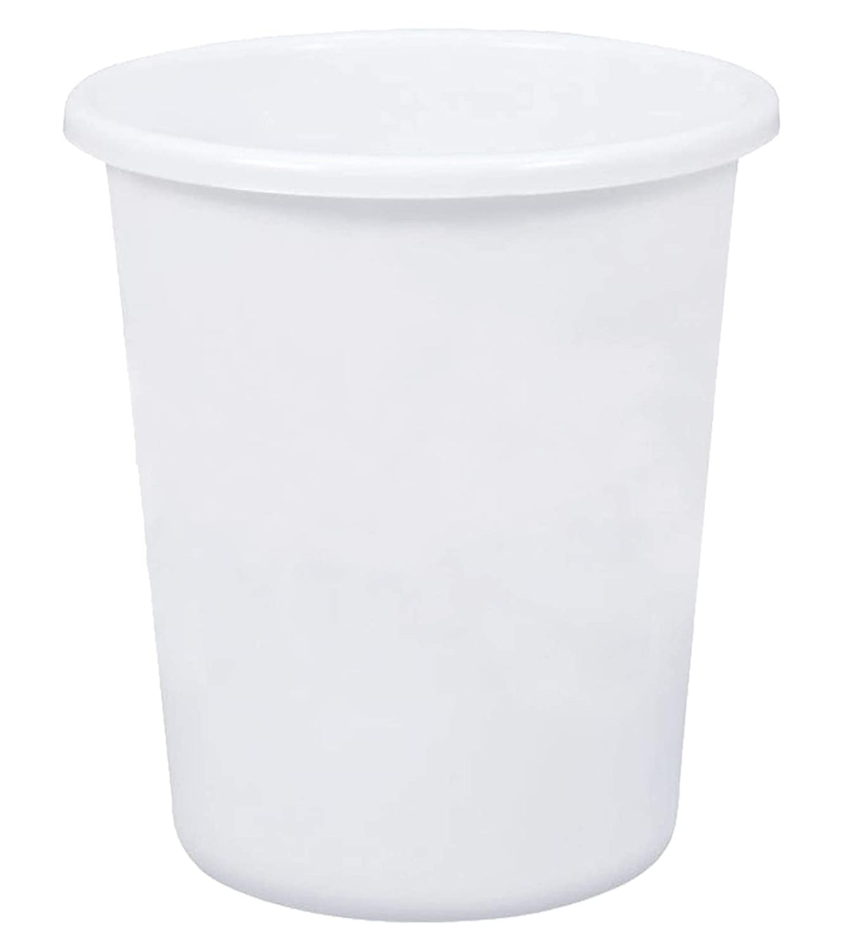 Kuber Industries Plastic Open Dustbin, Garbage Bin For Home, Kitchen, Office, 5Ltr. (White)-47KM01053