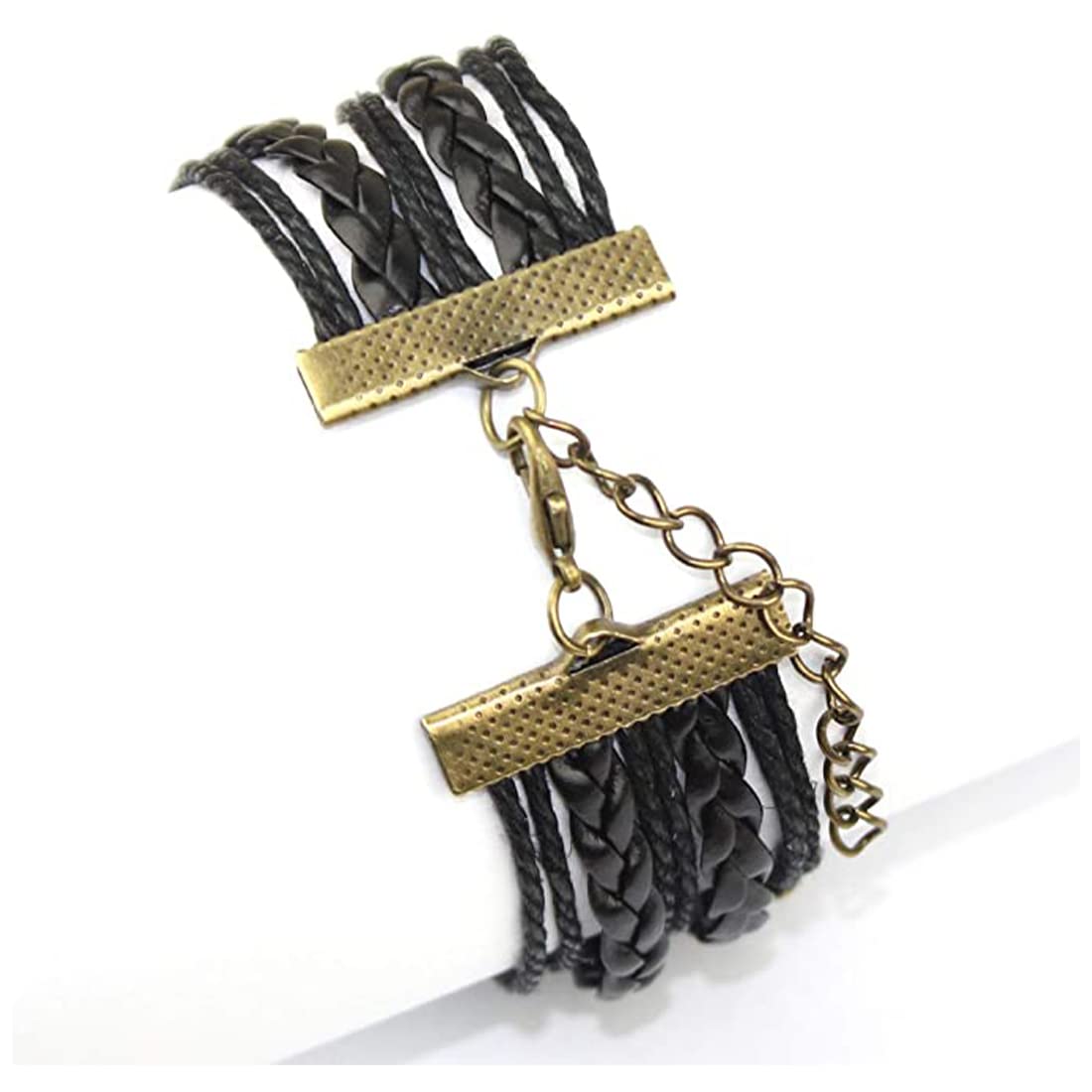 Yellow Chimes Harry Potter Leather Wristband - Magical Style