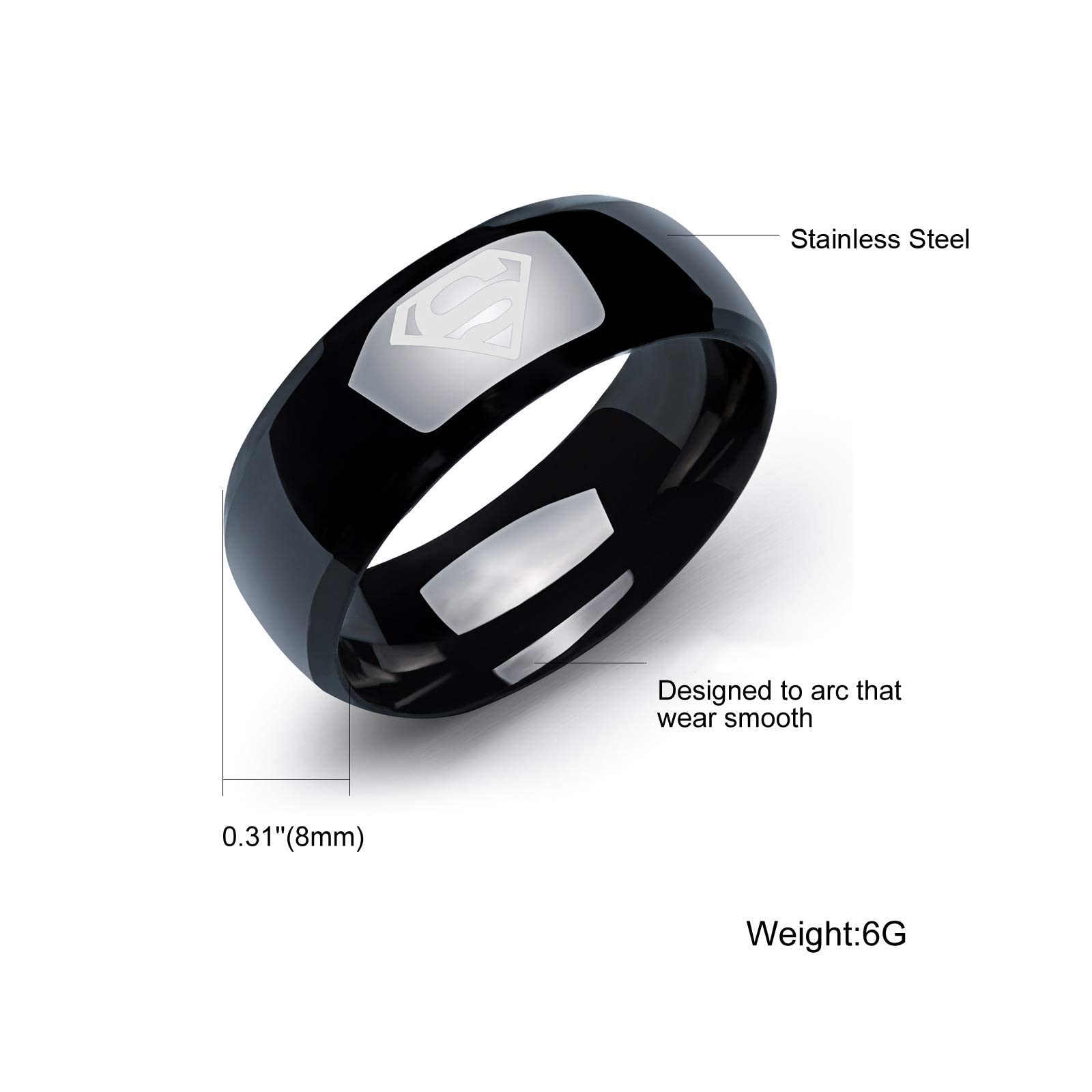 Yellow Chimes Titanium Ring for Party - Elegant Design