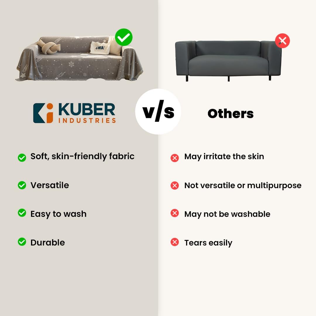 Kuber Industries Sofa Throw - Decorative Addition to Bedroom