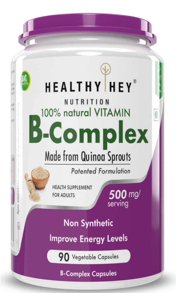 Healthyhey B-Complex Capsules - Non-synthetic supplement