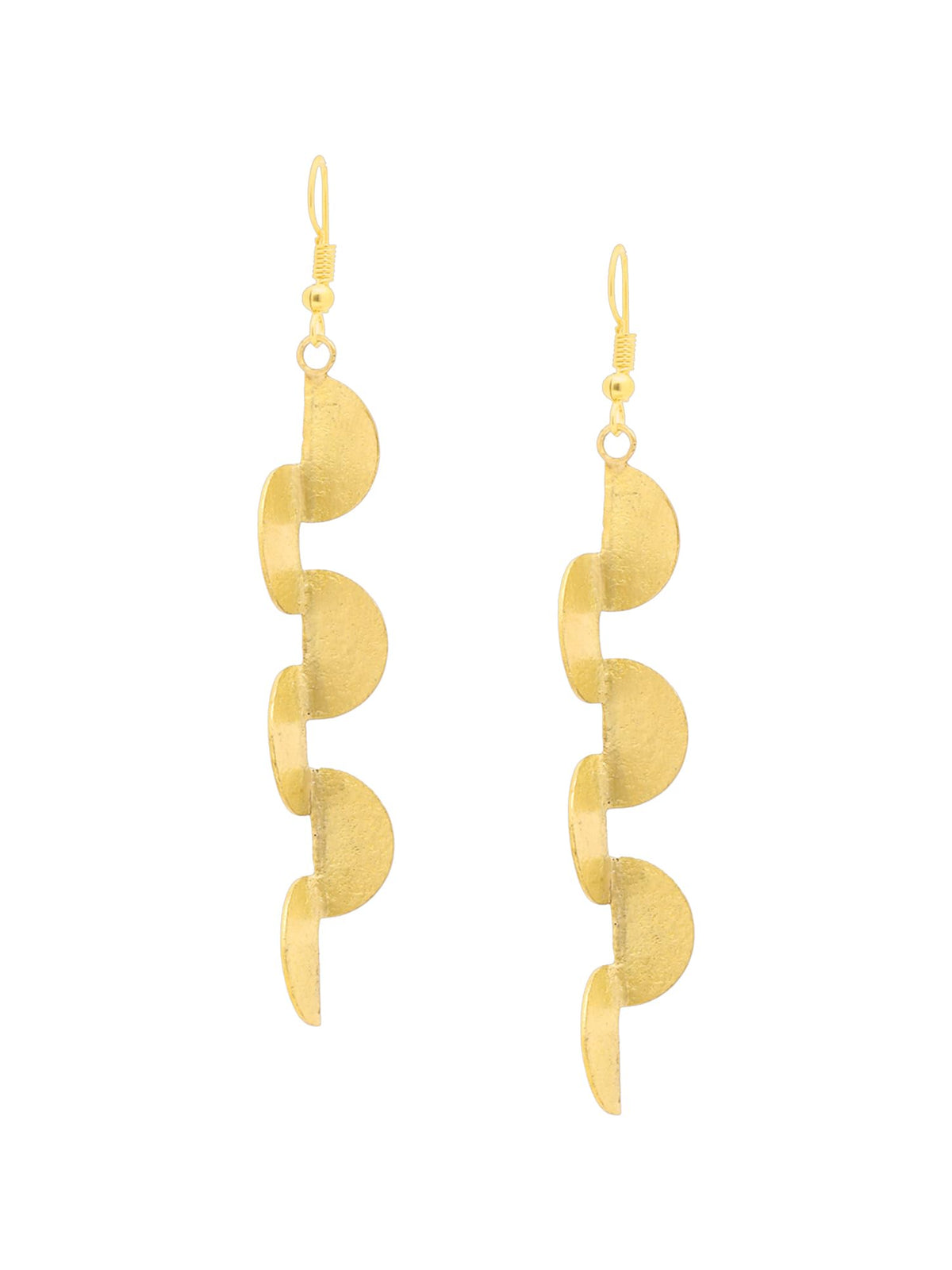 Yellow Chimes Dangler Earrings For Women | Fashion Golden Women Earrings | Gold Plated Long Dangler Earrings For Girls | Birthday Gift for Girls Anniversary Gift for Women