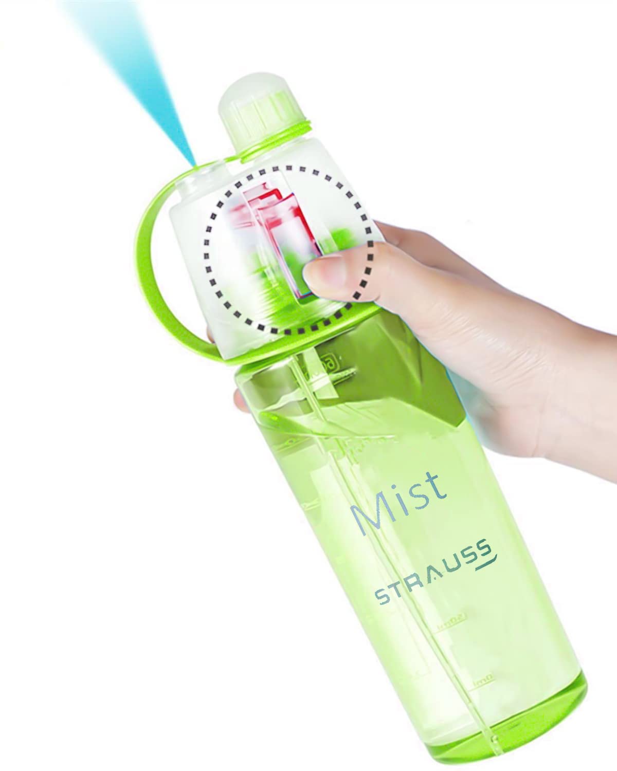 STRAUSS Water Mist Spray Bottle, 600 ml (Blue)