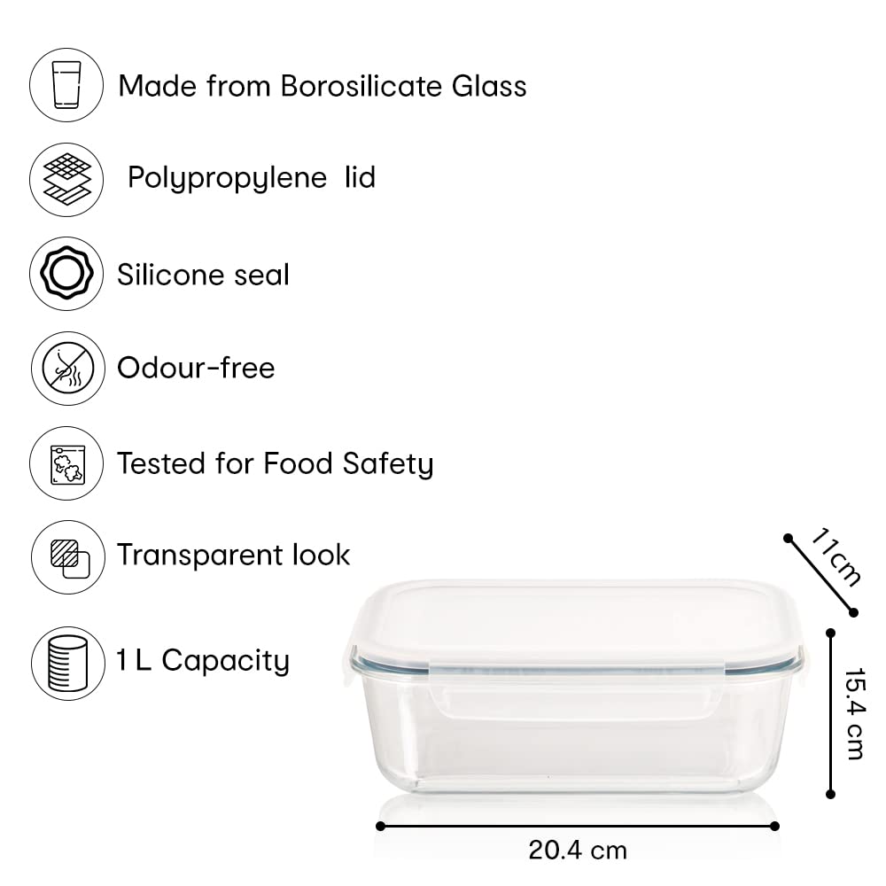 Anko glass lunch box - meal prep storage solution