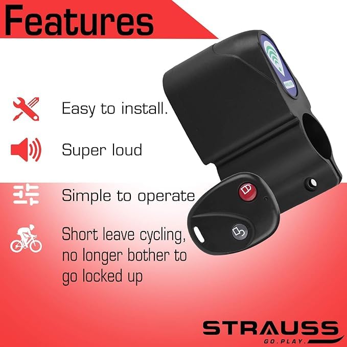 Strauss pack of 6 bicycle locks - reliable anti-theft solution