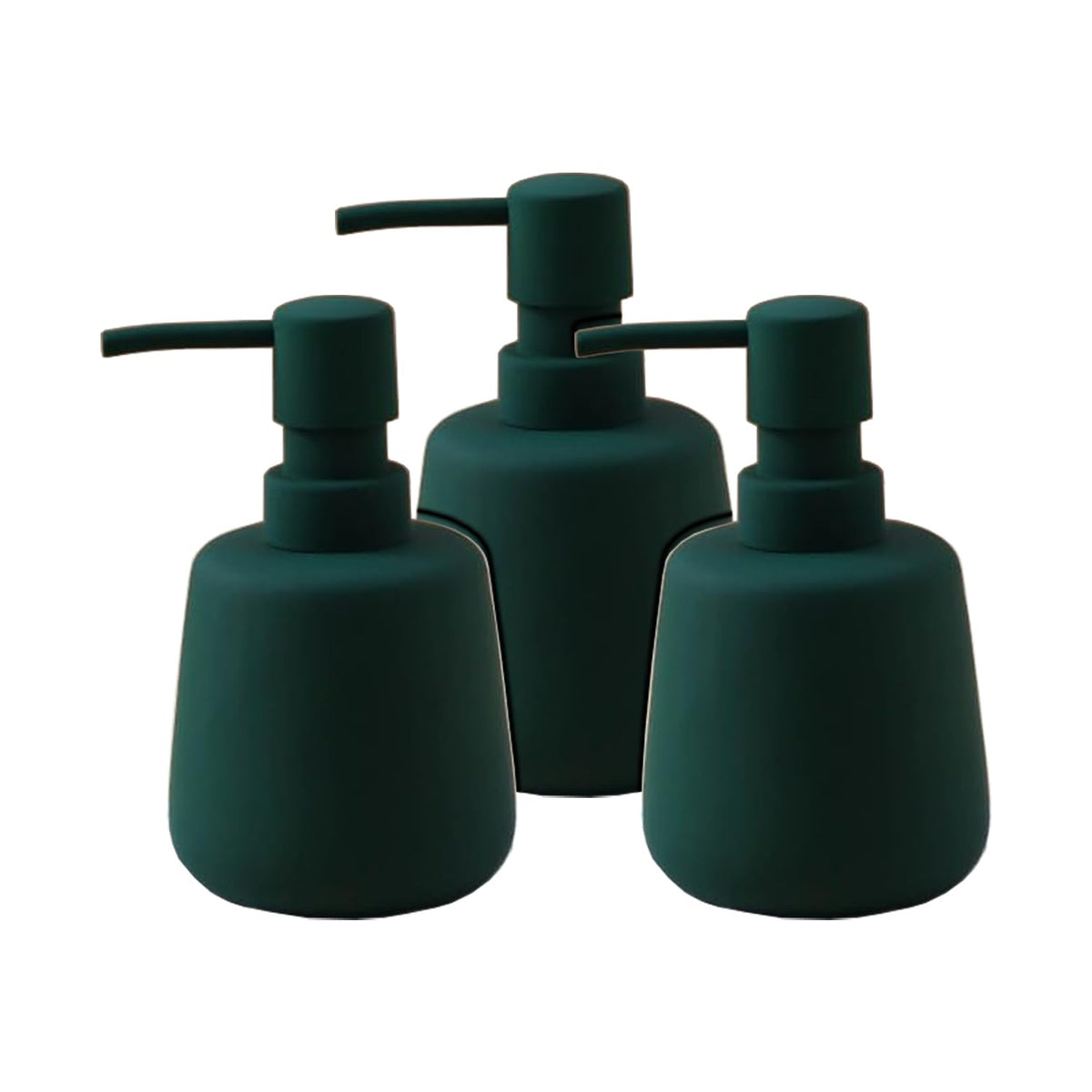 Kuber Industries Liquid Soap Dispenser | Handwash Soap Dispenser | Soap Dispenser for Wash Basin | Shampoo Dispenser Bottle | Bathroom Dispenser Bottle | 3 Piece | 260 ml | JY00159GN | Green