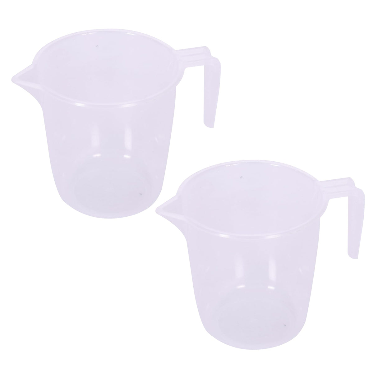 Heart Home Bathroom Mug | Plastic Bath Mug for Bathroom | Bath Mug | Mug for Bathroom | Mug for Toilet | Washroom Jug | 111 Bath Mug | 1 LTR | Pack of 2 | Transparent