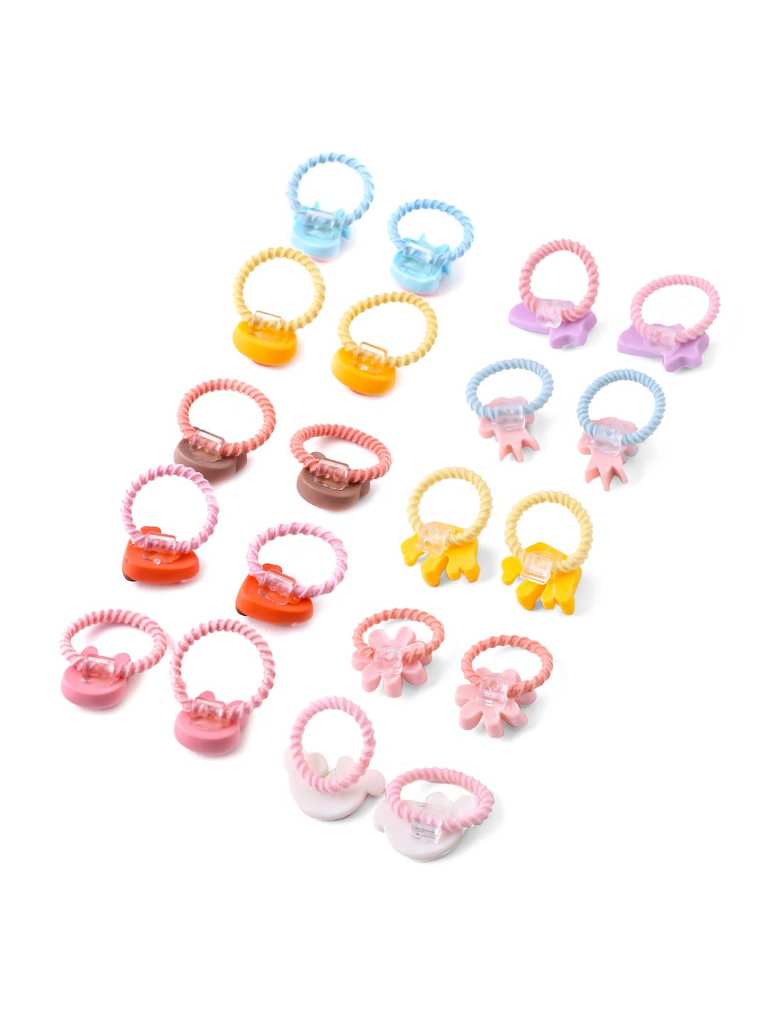 Yellow Chimes ponytail holders - Fun hair accessories for toddlers