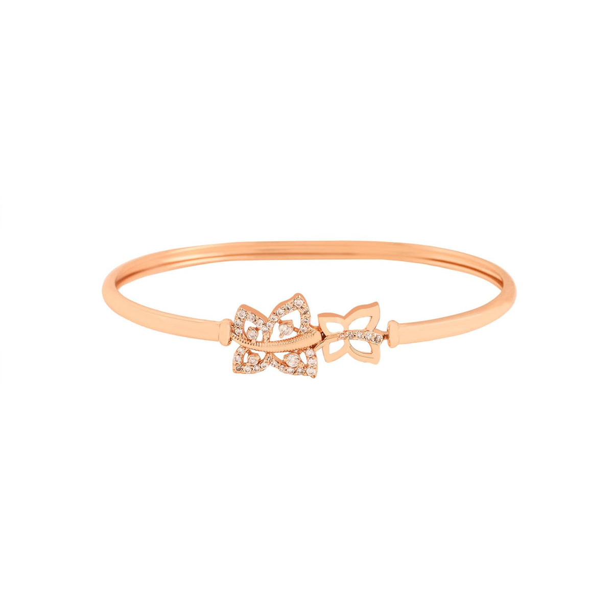Yellow Chimes Bracelet for Women & Girls Fashion Cubic Zircon Bangle Bracelets Rosegold Plated Butterfly Bracelet | Birthday Gift For Girls & Women Anniversary Gift for Wife Valentine Gift for Girls