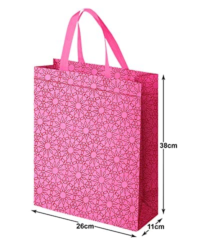 Kuber Industries flower print carry bags - Gift presentation