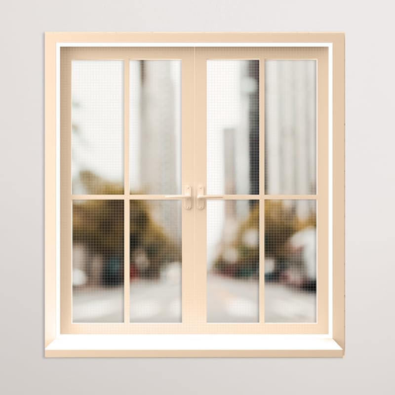 Classic Mosquito Net - Modern Cream Window Design
