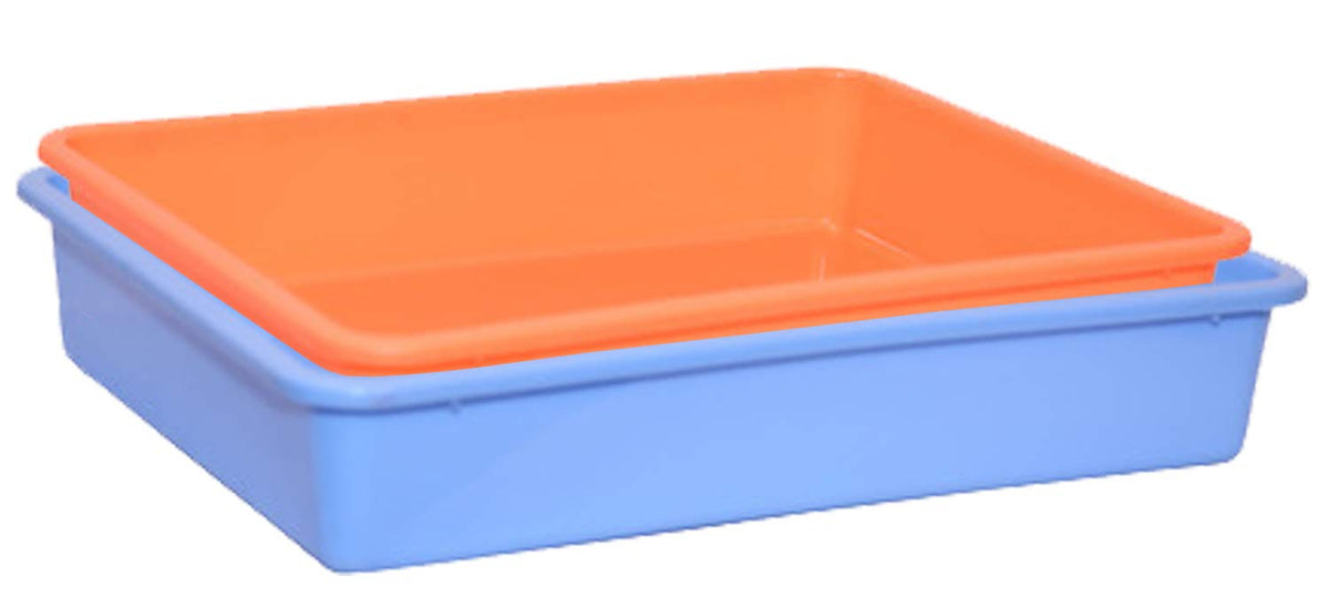 Kuber Industries 2 Piece Plastic Stationary Tray Set