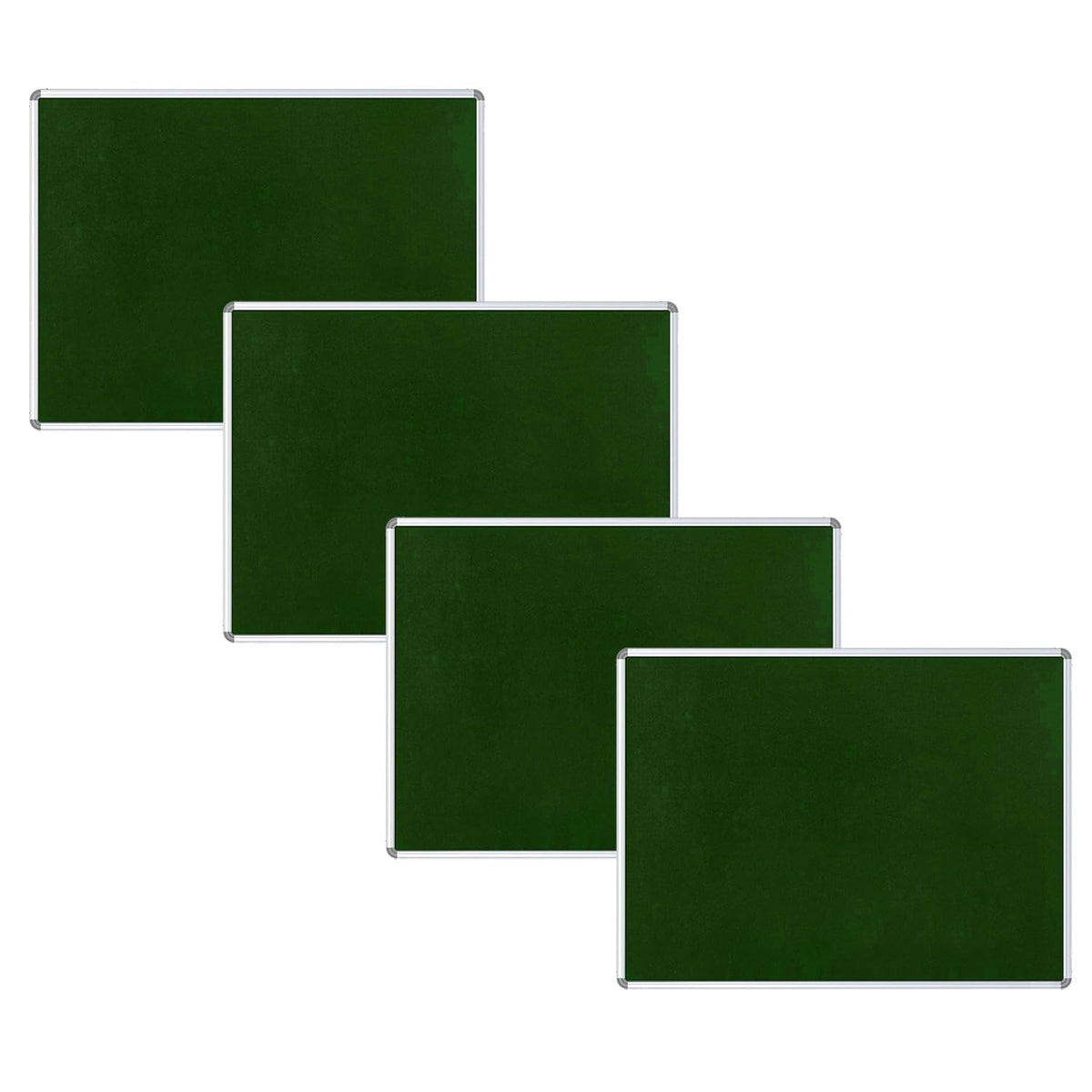 Kuber Industries- Pin-Up Board- 2 x 3 Feet-Pack of 4 (Green)