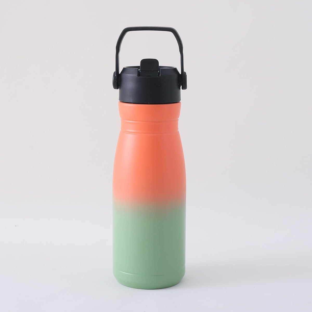 Homestic Vacuum Insulated Water Bottle | Stainless Steel Sipper Bottle with Handle | Hot & Cold Water Bottle | Leakproof, BPA Free, Rustproof | 780 ML | Orang & Green