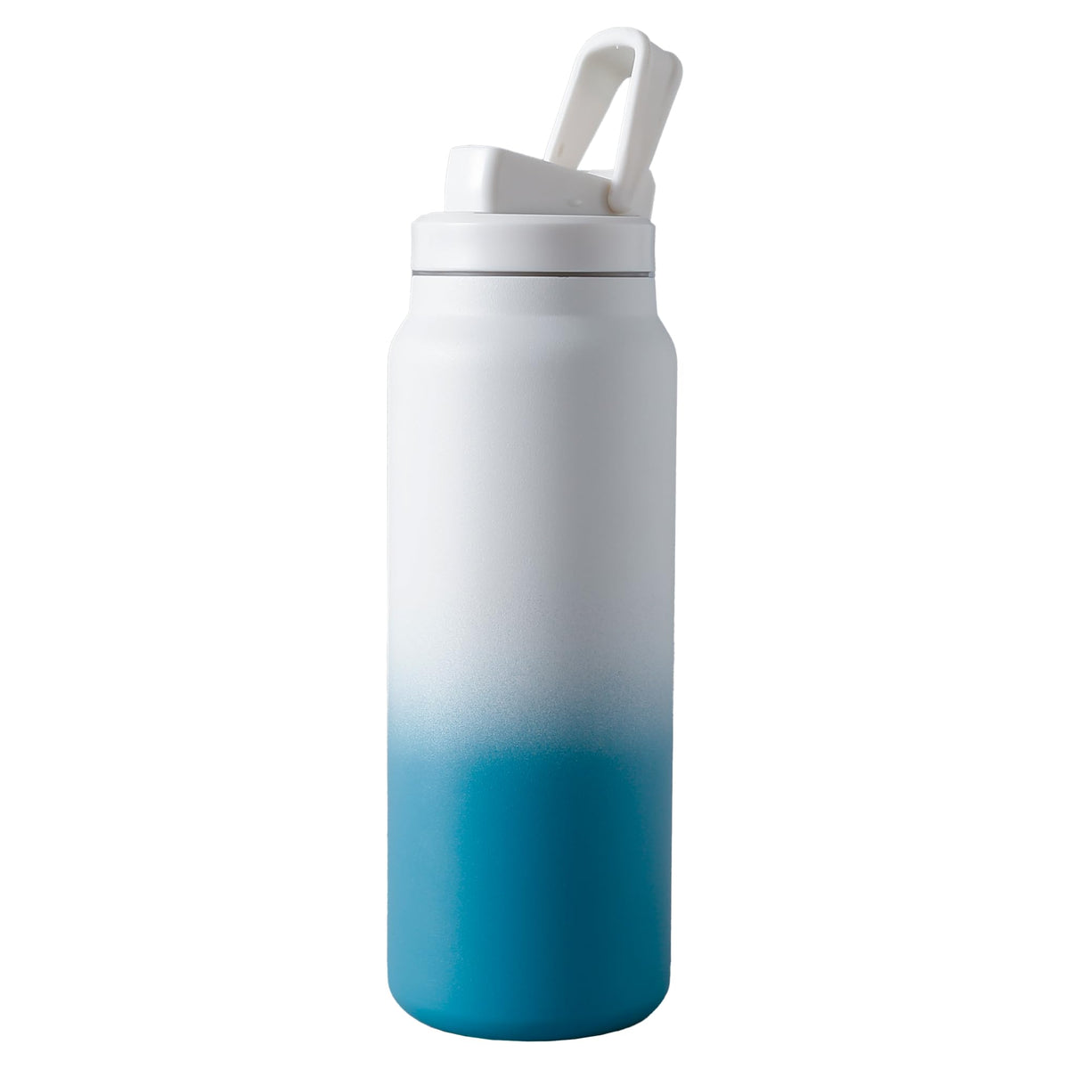 The Better Home Pulse | 900 ml Stainless Steel Vacuum Insulated Printed Water Bottle | Insulation Upto 6-12 Hours | BPA Free | Gym | Office | Home | Travel | White-Blue