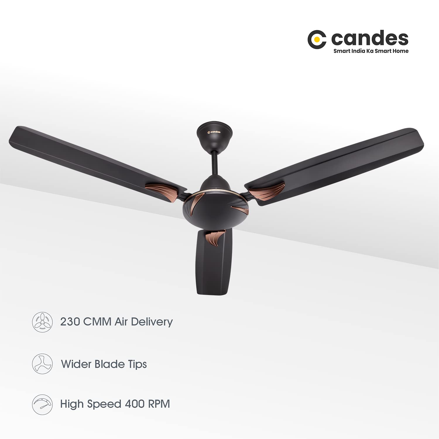 Candes ceiling fan - Bedroom decor enhancement