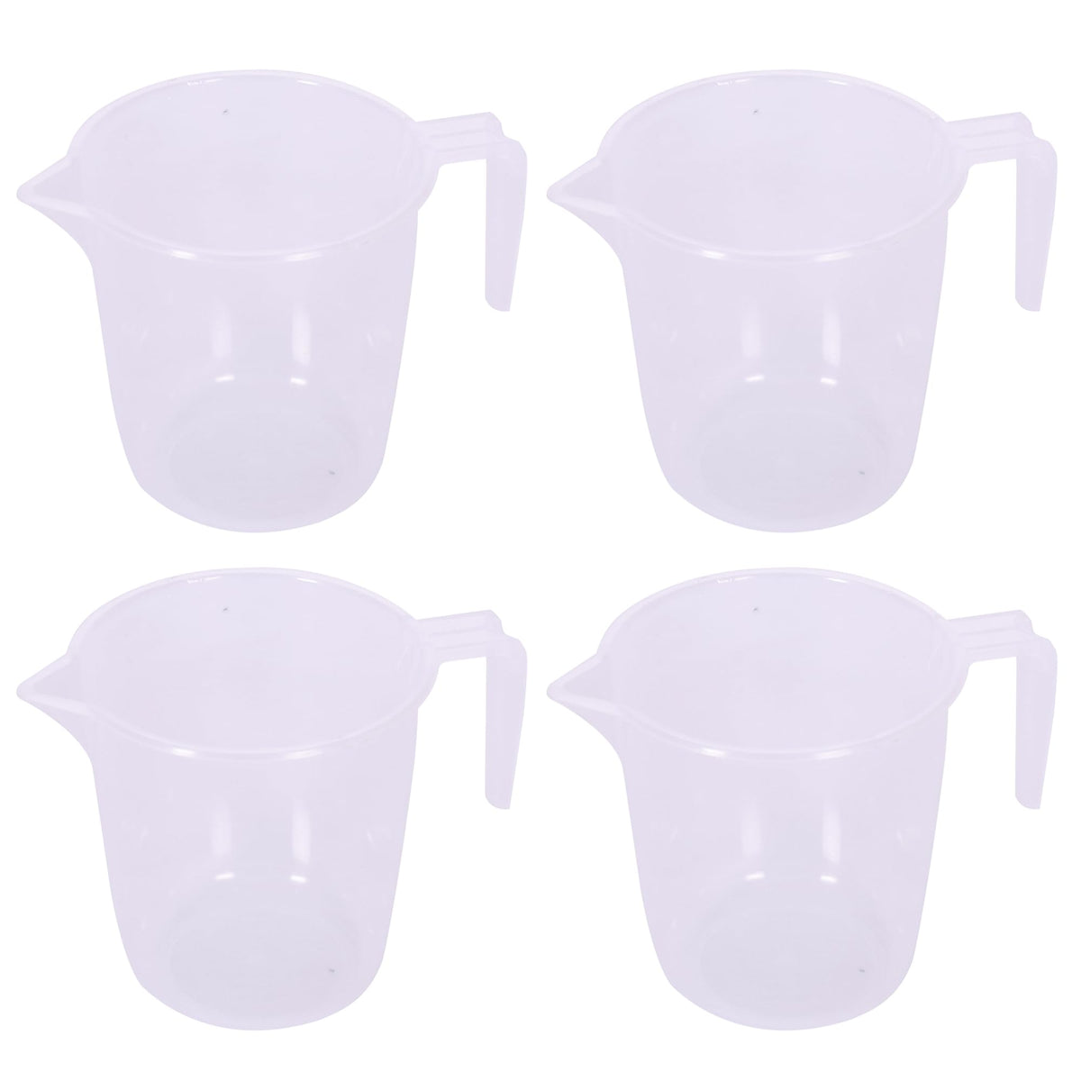 Kuber Industries Bathroom Mug | Plastic Bath Mug for Bathroom | Bath Mug | Mug for Bathroom | Mug for Toilet | Washroom Jug | 111 Bath Mug | 1 LTR | Pack of 4 | Transparent