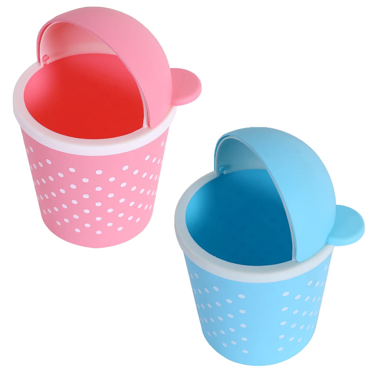 Kuber Industries Teddy Table Dustbin - Decorative Trash Bin