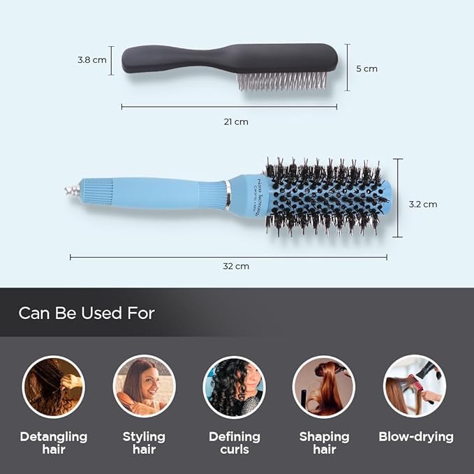 Kuber Industries hair brushes - Compact travel brushes