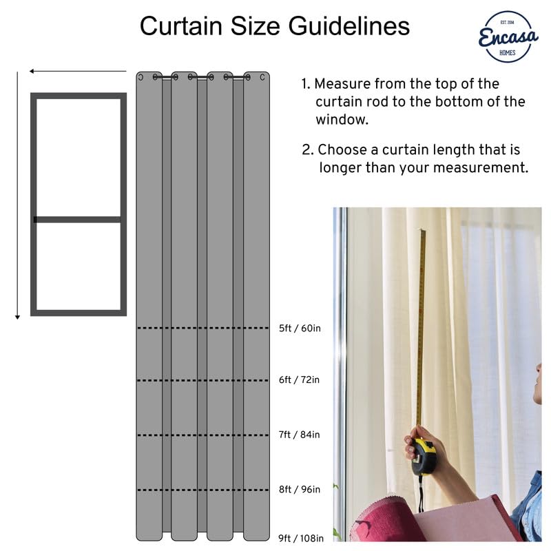 Encasa Homes curtain panels - Stylish window treatment for living room