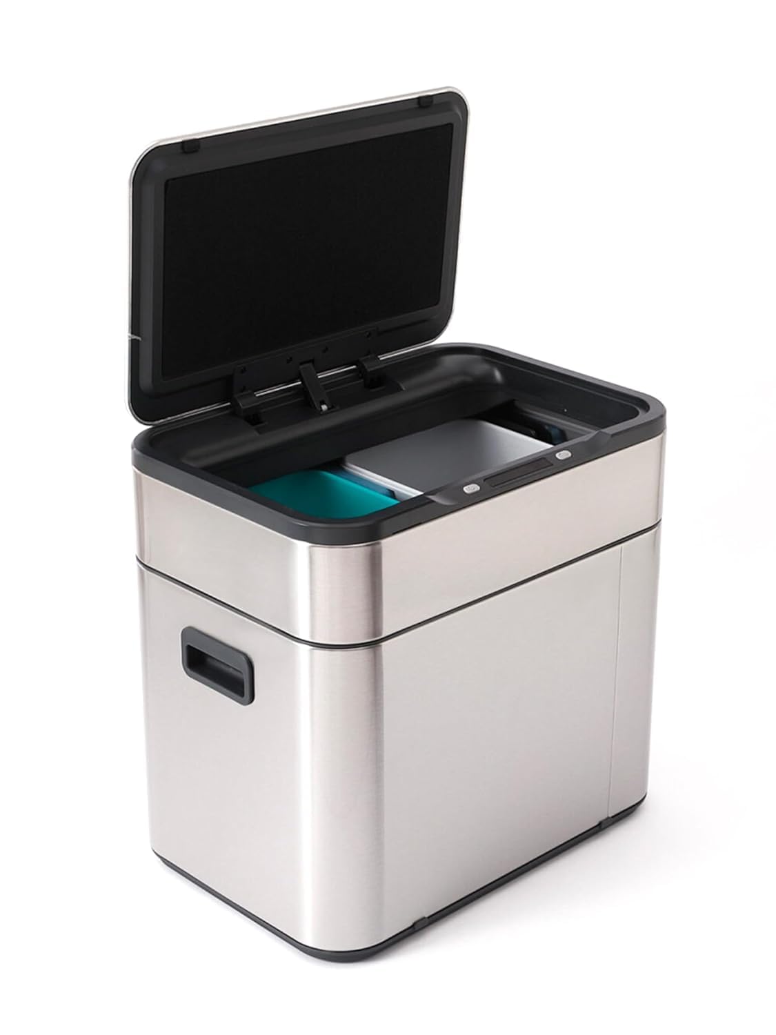 Kuber Industries Sensor Dustbin | Sliding Big Sensor Dustbin | Touchless Trash Can | Smart Dustbin for Bedroom-Office-Living Room | Automatic Garbage Can | HN-ZH-S-42L | Silver