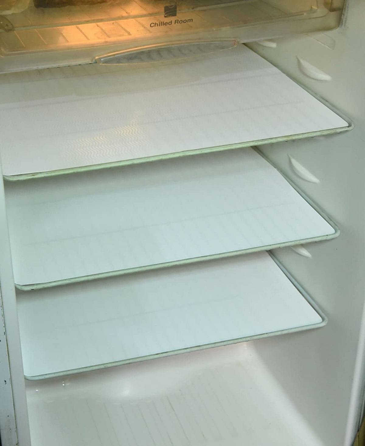 Kuber Industries PVC 6 Piece Fridge Mat Set - White