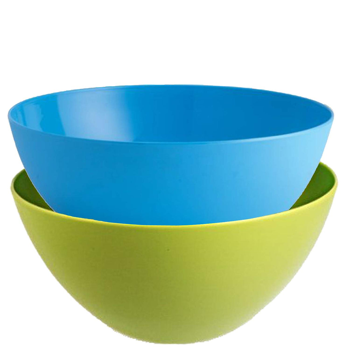 Kuber Industries Plastic Solid Mixing Bowl - 1350ml, 2 Piece, Multicolor