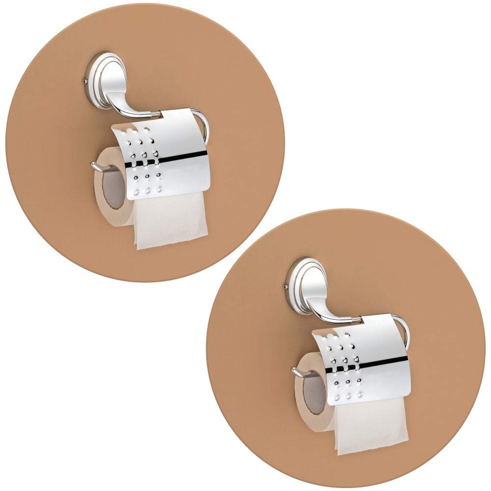 Plantex 304 Grade Stainless Steel Toilet Paper Roll Holder/Toilet Paper Holder in Bathroom/Kitchen/Bathroom Accessories Pack of 2, Cubic (Chrome)