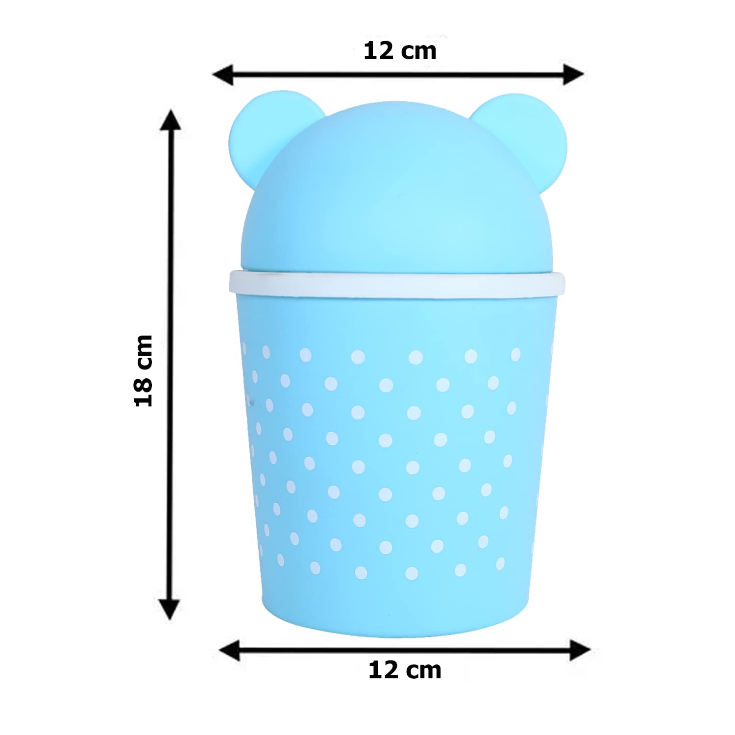 Kuber Industries Teddy Table Dustbin - Study Table Use