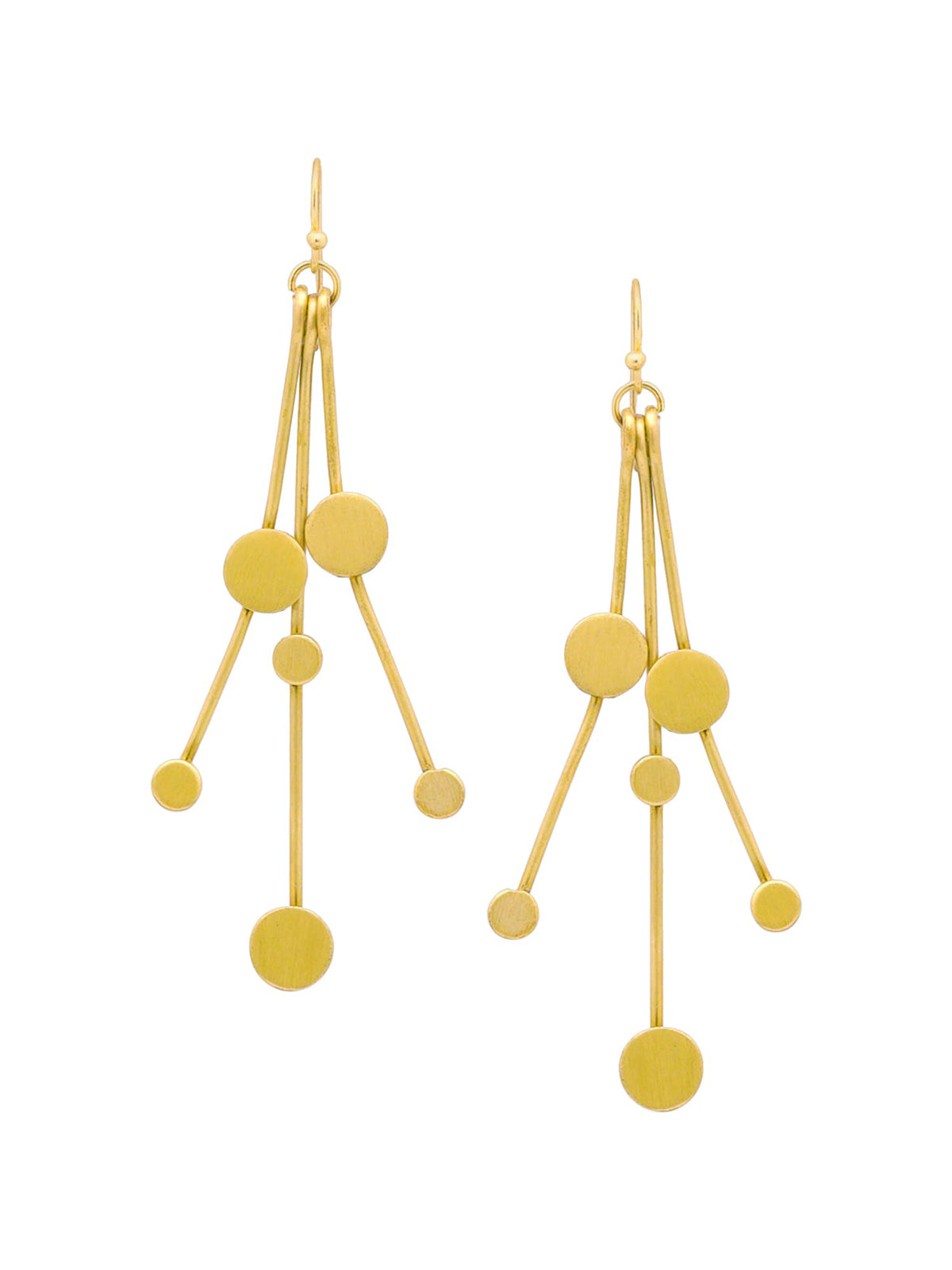 Yellow Chimes Dangler Earrings For Women | Fashion Golden Women Earrings | Gold Plated Long Dangler Earrings For Girls | Birthday Gift for Girls Anniversary Gift for Women