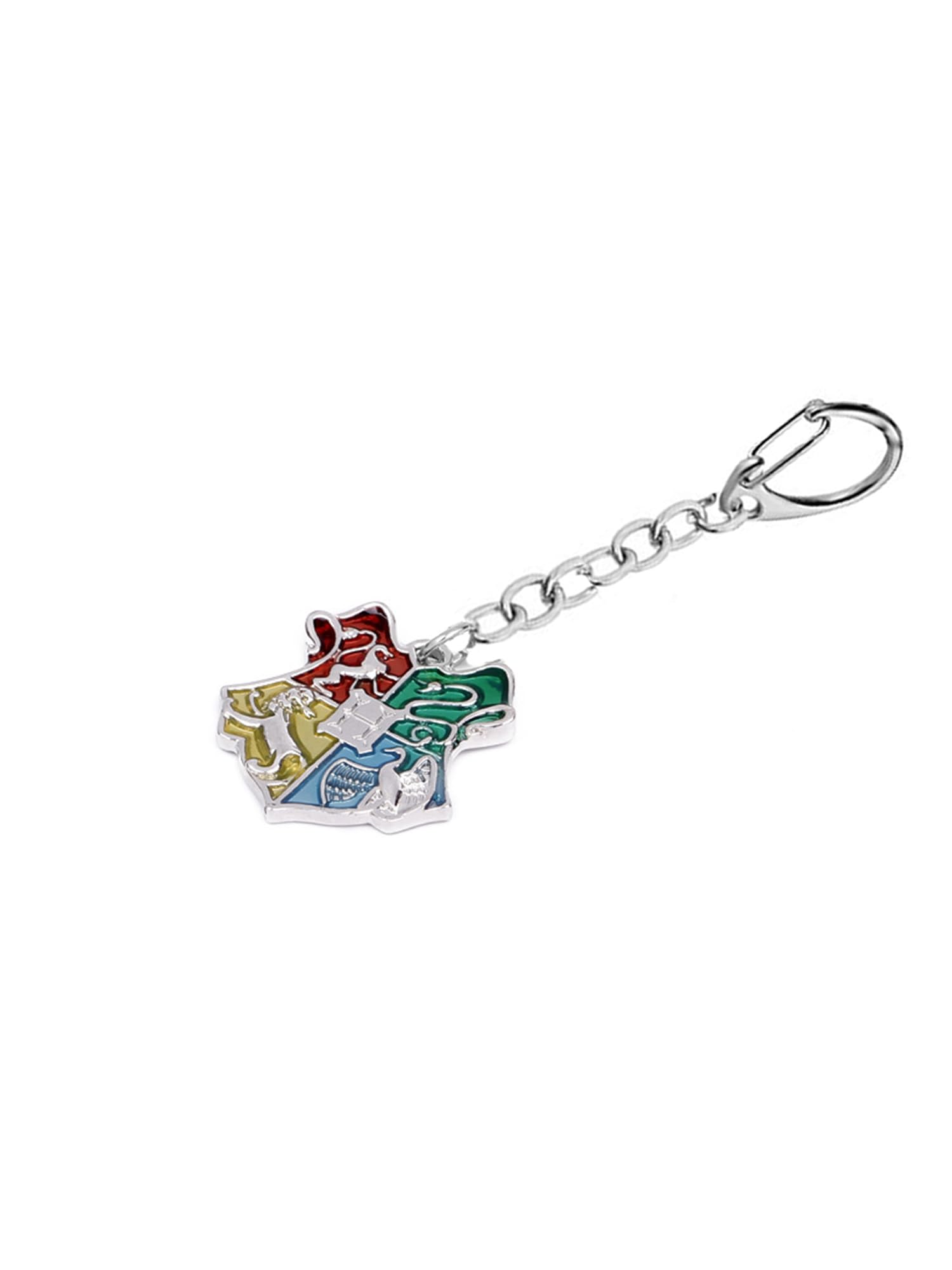 Yellow Chimes Rhodium Plated Keychain - stylish bag accessory