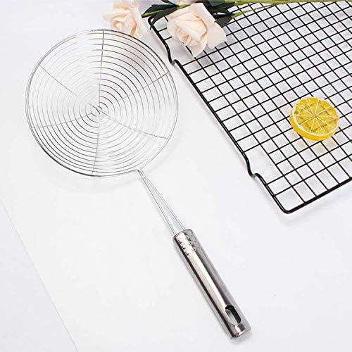 Heart Home Stainless Steel Deep Fry/Mesh Strainer/Jhara/Puri Strainer Set of 3 Pcs (14 & 16 & 18 cm)- HEART7112