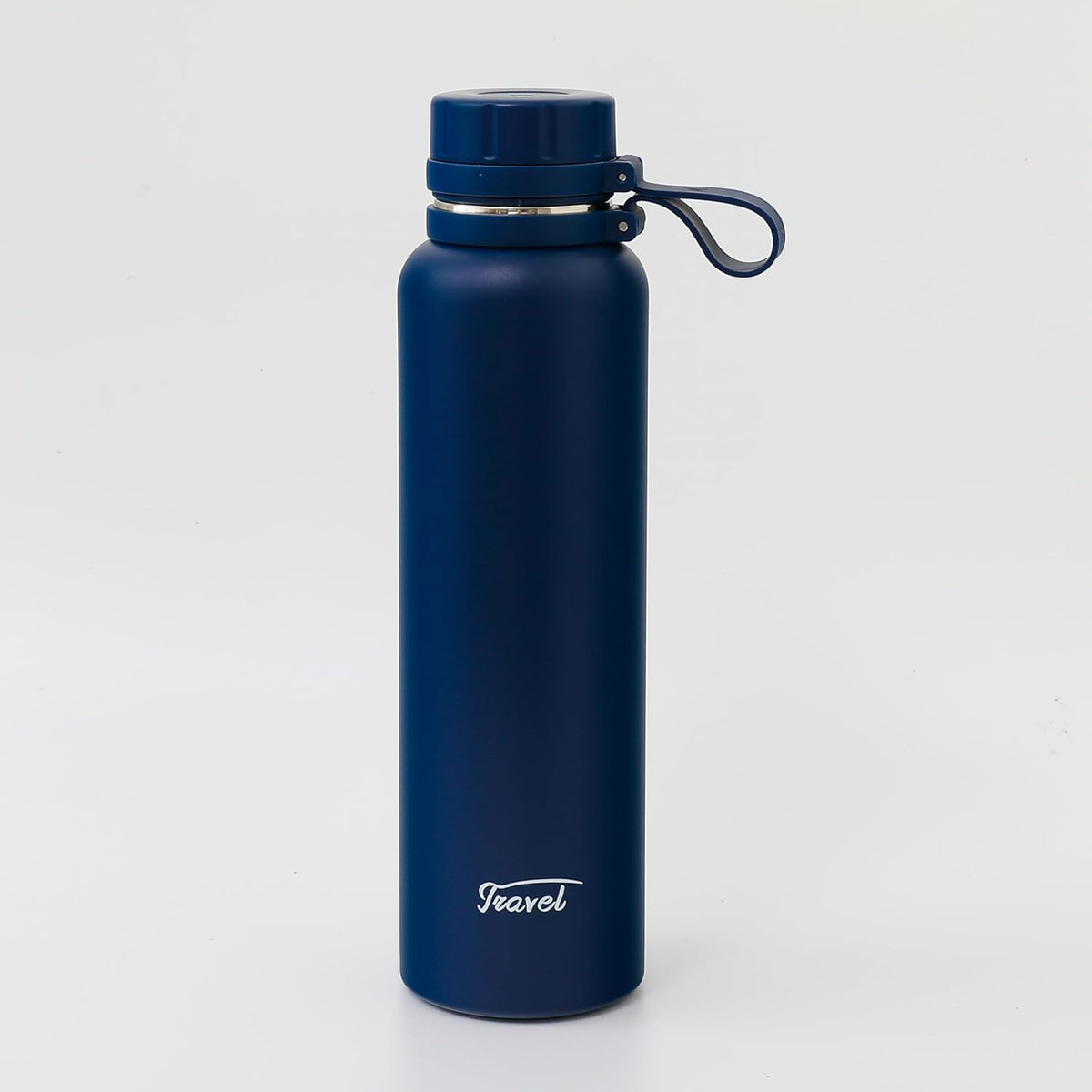 Kuber Industries Pack of 3 Vacuum Insulated Water Bottle | Stainless Steel Water Bottle | Hot & Cold Water Bottle | Leakproof, BPA Free, Rustproof | 1100 ML | Navy Blue