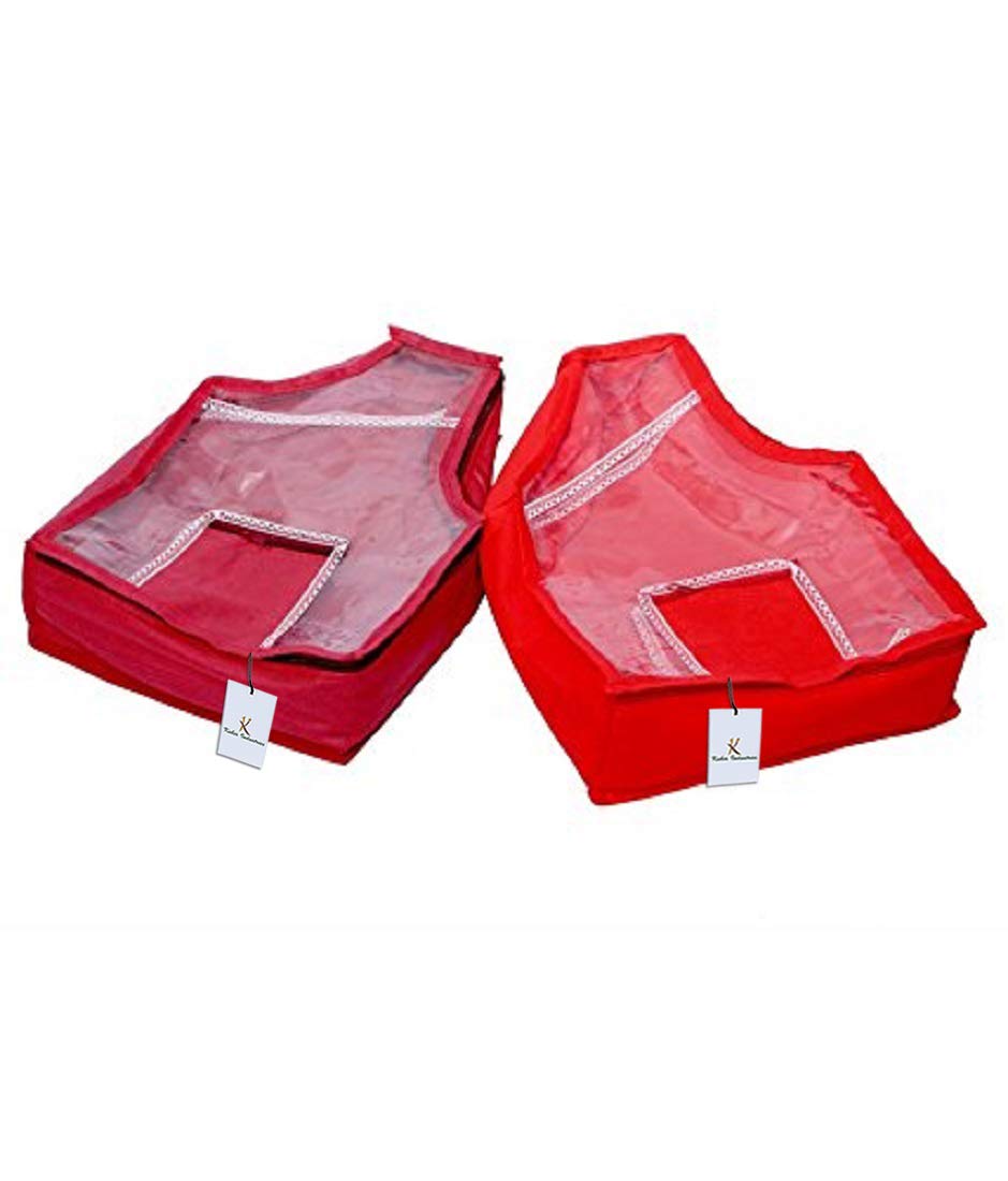 Kuber Industries 2 Piece Non Woven Blouse Cover (KI0045960)