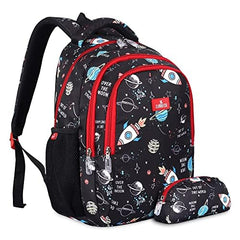 Gleevers X The Clownfish Scholastic Series Printed Polyester 30 L School Backpack With Pencil/Staionery Pouch | School Bag Daypack Picnic Bag For School | Gift for Kids